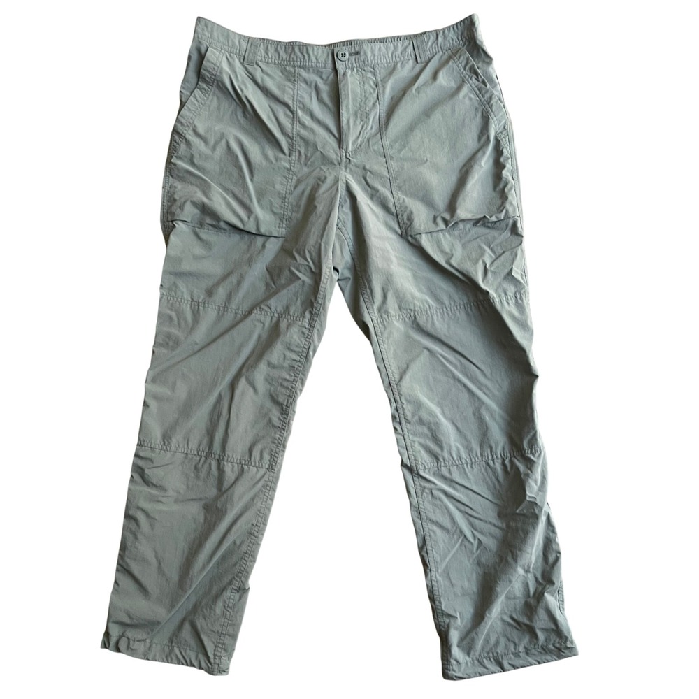 REI Co-op Cargo Hiking Pants Mens 40x32 Grey Sahara Nylon Outdoor‎ Gorpcore
